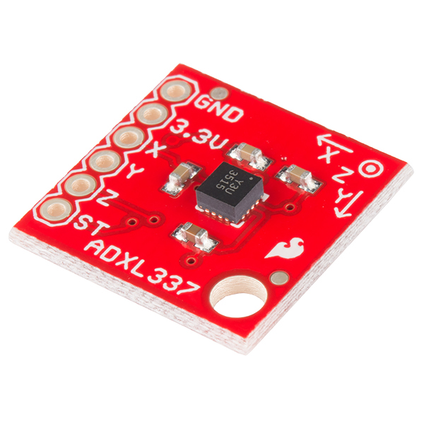 ADXL337 3-axis digital accelerometer.